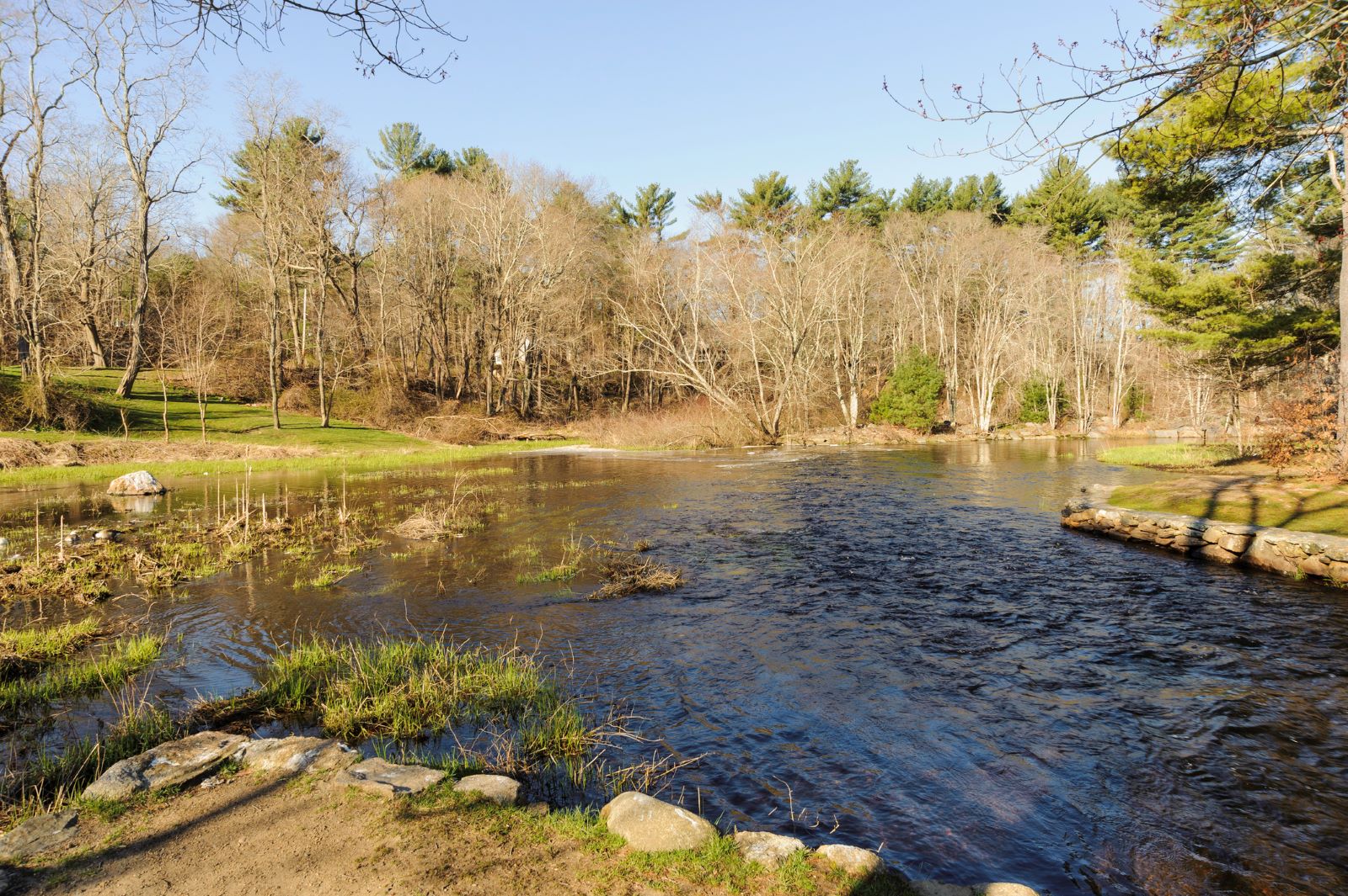 Nemasket River in Middleboro, MA, a popular spot for kayaking and outdoor recreation